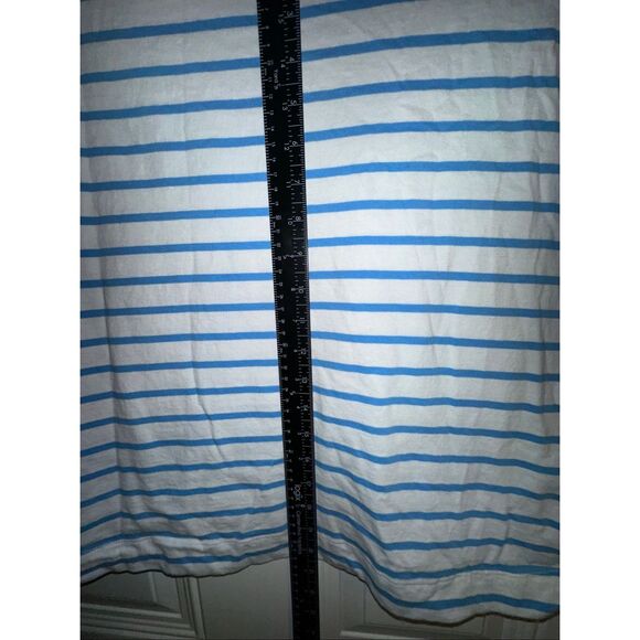 Old Navy EveryWear Crew-Neck Striped T-Shirt – Baby Blue & White, Women’s Size M - Picture 4 of 5